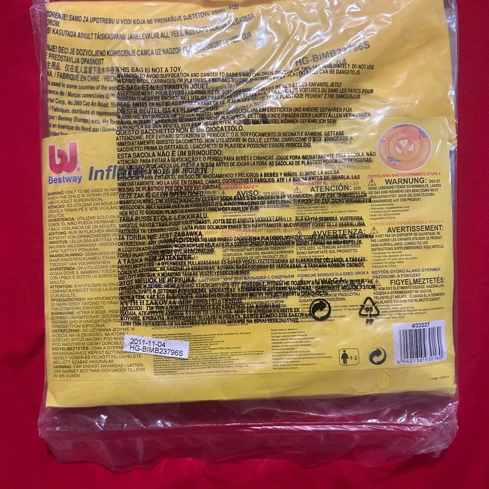 Swim safe ABC bestWay. Step A. 2011 baby seat swimmer PHTHALATE free inflatable. - Picture 3 of 4